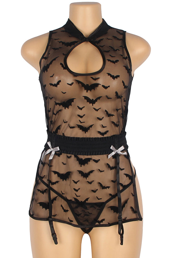 Bat Tunic with Garter Straps