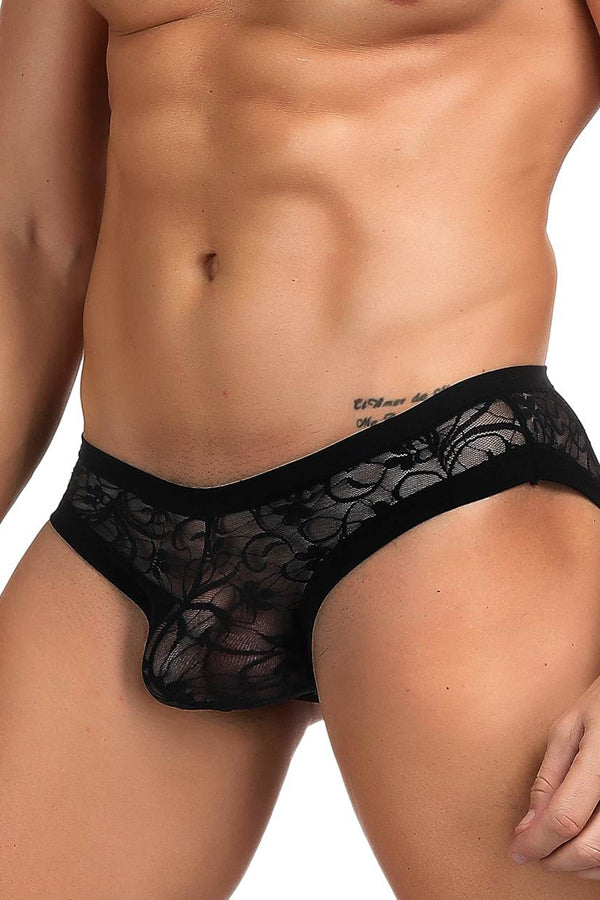 Men&#39;s Black Lace Bikini