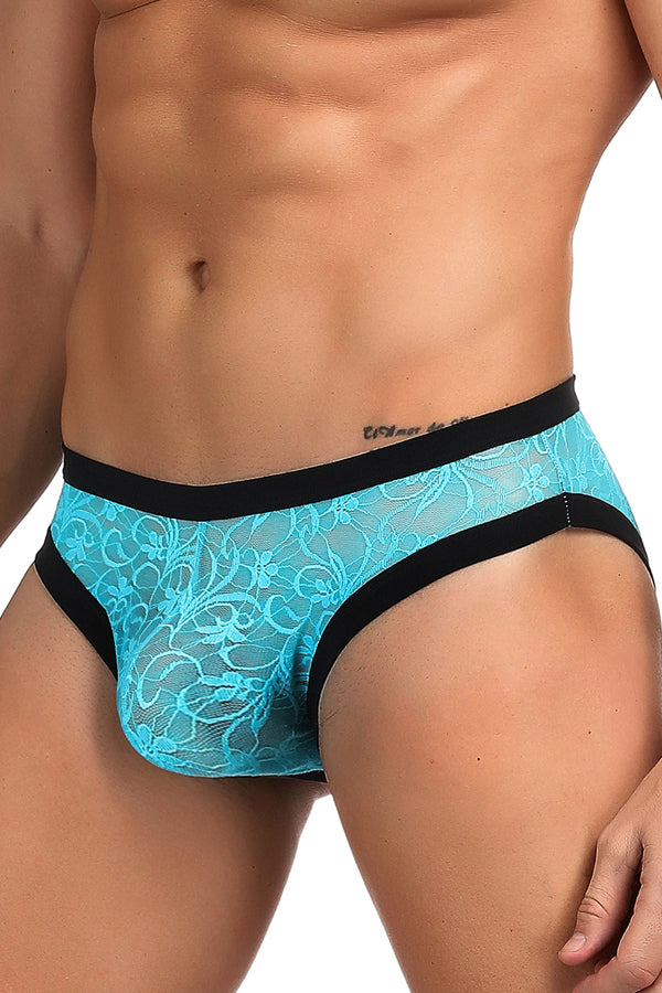 Men&#39;s Blue Lace Bikini